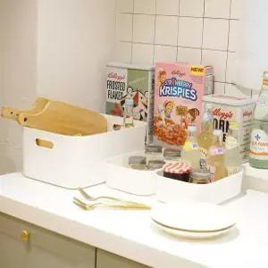 보노하우스 국내생산 리빙박스 수납 정리 적층 바스켓 티셔츠 트레이 정리함 회전형 논슬립 어깨뿔 방지 니트 유아동 컬러풀 옷걸이 바지걸이