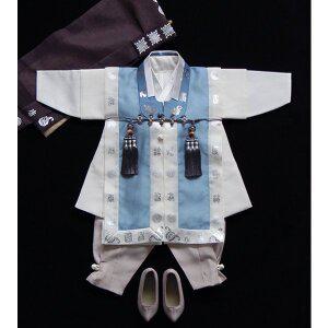 [정원한복] 가온재 연청 남아 백일 돌 키즈 주니어한복