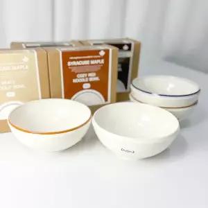 시라쿠스 메이플 면기 세트 2p 라면그릇 누들볼 화이트