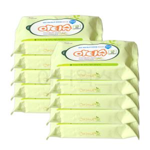 아티슈 영유아 휴대용 물티슈 20매 x 10팩 아기물티슈