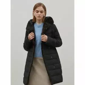 [하프클럽/르오트]머스크랫퍼FUR스트레치패딩코트-사이즈5588까지