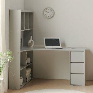 [바로방 가구]제이스 책상 책장 세트 학생 1인 ㄱ코너형 아치 편수책상 서재 공부 서랍