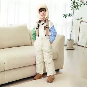 [보리보리/베이-비]배색 이글루 팬츠 크림