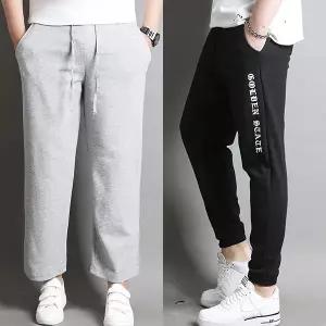 남성 기모 트레이닝바지 츄리닝 와이드 배기 일자 추리닝팬츠