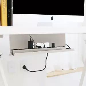 [아이정] 데스크테리어 선정리 와이드 멀티탭 거치대