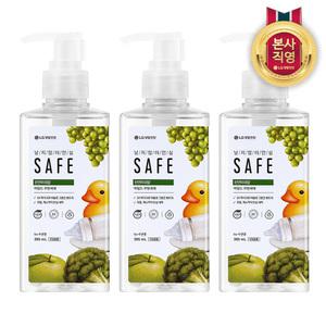 세이프 주방세제 천연미네랄 마일드 용기형 385ml 3개