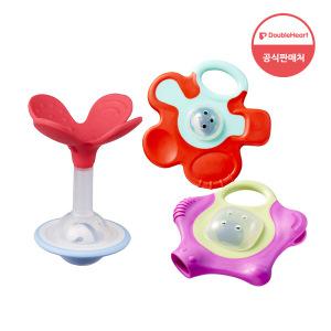 더블하트 먼치티서 치발기 모음전 (피치클로버/캐롯플라워/스타베리)