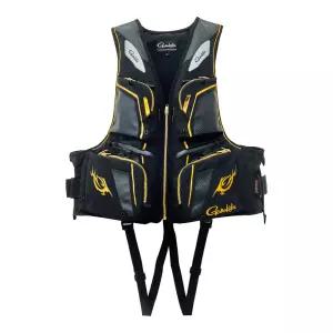가마가츠 GM-2193 플로팅베스트 블랙골드 낚시구명조끼 선상구명조끼