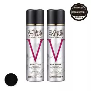 더마클라센 스타일앤 볼륨짱짱 흑채 스프레이 블랙 120ml x2
