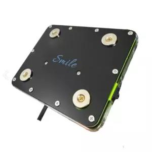 스마일텍 오토바이 오픈형 2구 자석 충전거치대 오픈형 배달대랭 라이더용품 불루LED