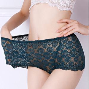 여성 망사팬티 탄력있는 레이스 속옷 편안한 사각 레이스팬티 10색상