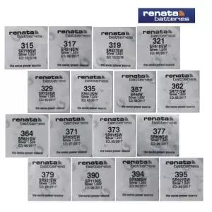 시계용 레나타 리튬 전지 317 321 362 364 371 377 379 renata