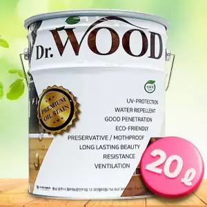 친환경인증 (SM테크) 닥터우드 오일스테인 20리터 오일스탠 방부목 데크 목재보호용페인트