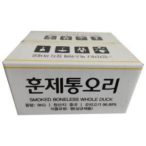 농우 훈제 통오리 9kg/BOX(통오리 10봉 내외) 중국산 업소용