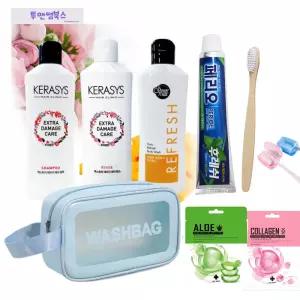 퍼퓸 여행용 샴푸 린스 바디워시 세면도구 7종 세트