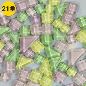 21번 타일공예 타일조각 삼각 종합 열개입x1봉 자재