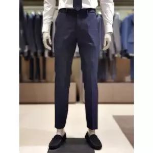 [갤러리아] 킨록 S/S 슬림핏 이테리 까노니코원단 정장팬츠 네이비체크 (TF108)