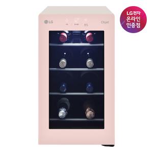 LG 디오스 오브제컬렉션 와인셀러 W0082GPE 8병 핑크 와인 화장품냉장고