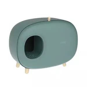 [하프클럽/알티피아]고양이 후드형 화장실 딥그린 1P 모래박스 배변통