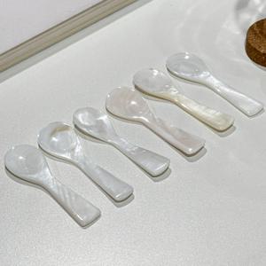 천연 자개 캐비어 스푼 미니 자개 아이스크림 스푼 7cm