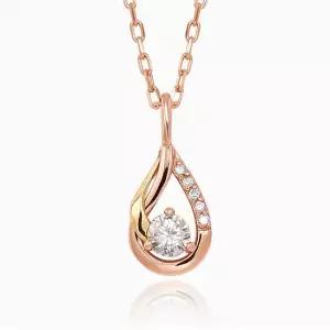 14K 퓨어리스 1부 다이아 목걸이