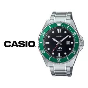 카시오 녹새치 메탈 그린 남성 다이버 패션시계 MDV-106DD-1A3