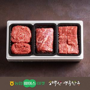 [냉장][농협영주한우]실속 가족 정육혼합세트2호 (불고기/국거리(양지)/장조림) / 1.2kg