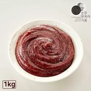 [순창 문옥례 식품]100% 국내산 전통 고추장 1kg 밀폐용기 순창문옥례식품