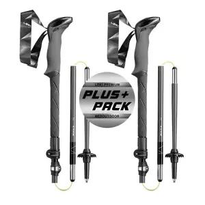 레키 플러스팩 마카루 FX TA 초경량 5단 접이식 등산스틱 1세트 등산지팡이