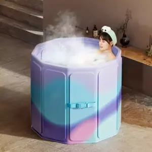 [텐바이텐]접이식 간이 반신욕 욕조 간단 자취 사우나 목욕 캠핑 이동형