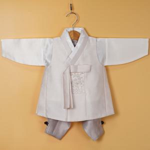 [한설한복]한설한복5703.H 은은 베이지 고급 남아 돌한복