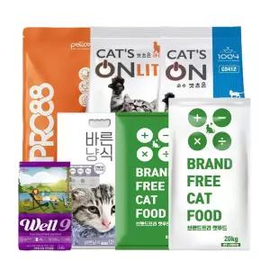 펠리코 프로팔팔 브프캣 캣츠온 캣츠온라이트 캣츠유 캣츠미 바른냥식 15kg 20kg 대용량 길고양이 길냥이 고양이사료