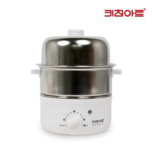 키친아트 스텐 2단 계란찜기 전기 미니 에그쿠커 호빵 찜기 계란삶는기계