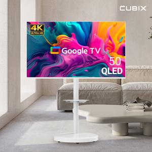 무빙큐빅스 삼탠바이미 50인치 QLED 4K UHD TV 화이트에디션 구글 스마트티비 스탠바이미 중소바이미 삼텐바이미