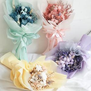 코지 프리저브드 목화 꽃다발