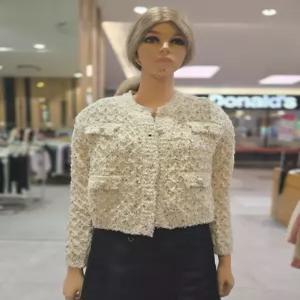 [에고이스트] 진주 버튼 트위드 가디건   EP4JK-114