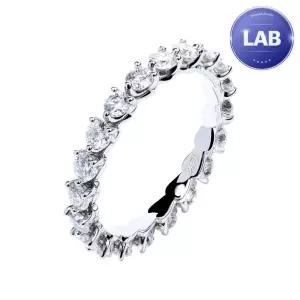 [한국금다이아몬드] 14K 랩 다이아몬드 반지 2.5MM 랩다이아 가드링 3프롱