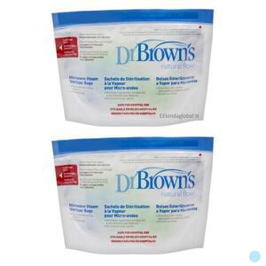 닥터브라운 젖병 전자레인지 소독백 젖병  2개