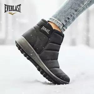 에버라스트 논슬립 패딩 기모 방수 방한화 여성 발편한 지퍼 앵클 부츠
