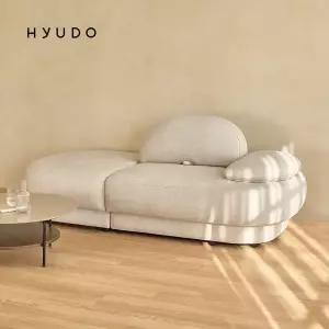 [1월 5% 최종 328,470] 휴도 하현의 동백 2060 스윙 반달 모듈형 정품 조야 패브릭 소파 3인 카우치