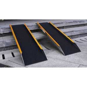 스쿠터 적재 계단 오토바이 경사로 접이식 진입판 운송 상하차 트레일러