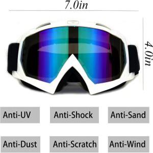스포츠 스키용품 ADCGank 먼지 자전거 레이싱 고글 스키 승마 MX ATV 바이크 오토바이 모토 크로스 안경 위