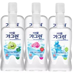 어린이가그린 아동가글 380mlx6개/사과/딸기/청포도맛