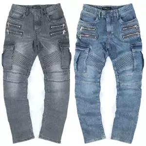 28-38 제이로드 하드워커 라이딩 카고팬츠 청바지남성 슬림 일자 빅사이즈 그레이 작업복 오토바이 바이크 스판 빈티지 건빵주머니 전술 라이더