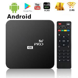 셋톱 박스 글로벌 버전 스마트 TV 안드로이드 10 4K RK3128 미디어 플레이어 1GB 8GB 2 4G WiFi 쿼드 코어 YouTube 세트