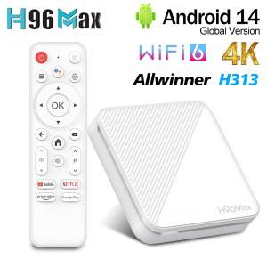 셋톱 박스 스마트 TV 구글 보이스 미디어 플레이어 안드로이드 14 올위너 H313 2GB 16GB 8GB 와이파이 6 BT 4K HD AV1 H96 MAX