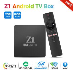 셋톱 박스 스마트 Z1 TV 안드로이드 듀얼 와이파이 2GB RAM 16GB ROM 3D 미디어 플레이어 4K 글로벌 버전 업그레이드