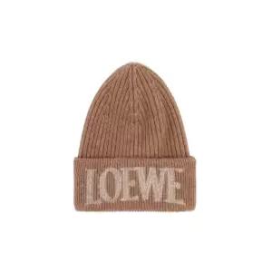 로에베 24FW F540257X23 3130 로고자수 골지 비니 LOEWE