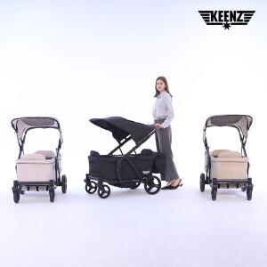 [킨즈] 듀오 DUO 웨건 프리미엄 접이식 유아웨건 쌍둥이 유모차 (사은품 4종 증정)