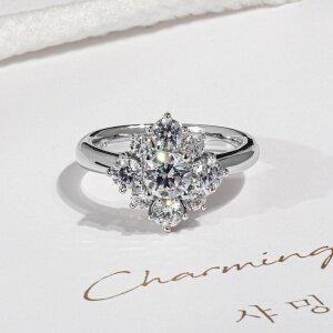 [샤밍주얼리]5부 천연 다이아 반지 GIA 안드라 프로포즈 여자 선물 예물 웨딩 결혼